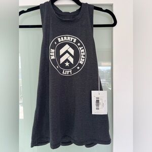 NWT Barry’s Bootcamp Women’s Gray Run Lift Repeat Tank Size Medium